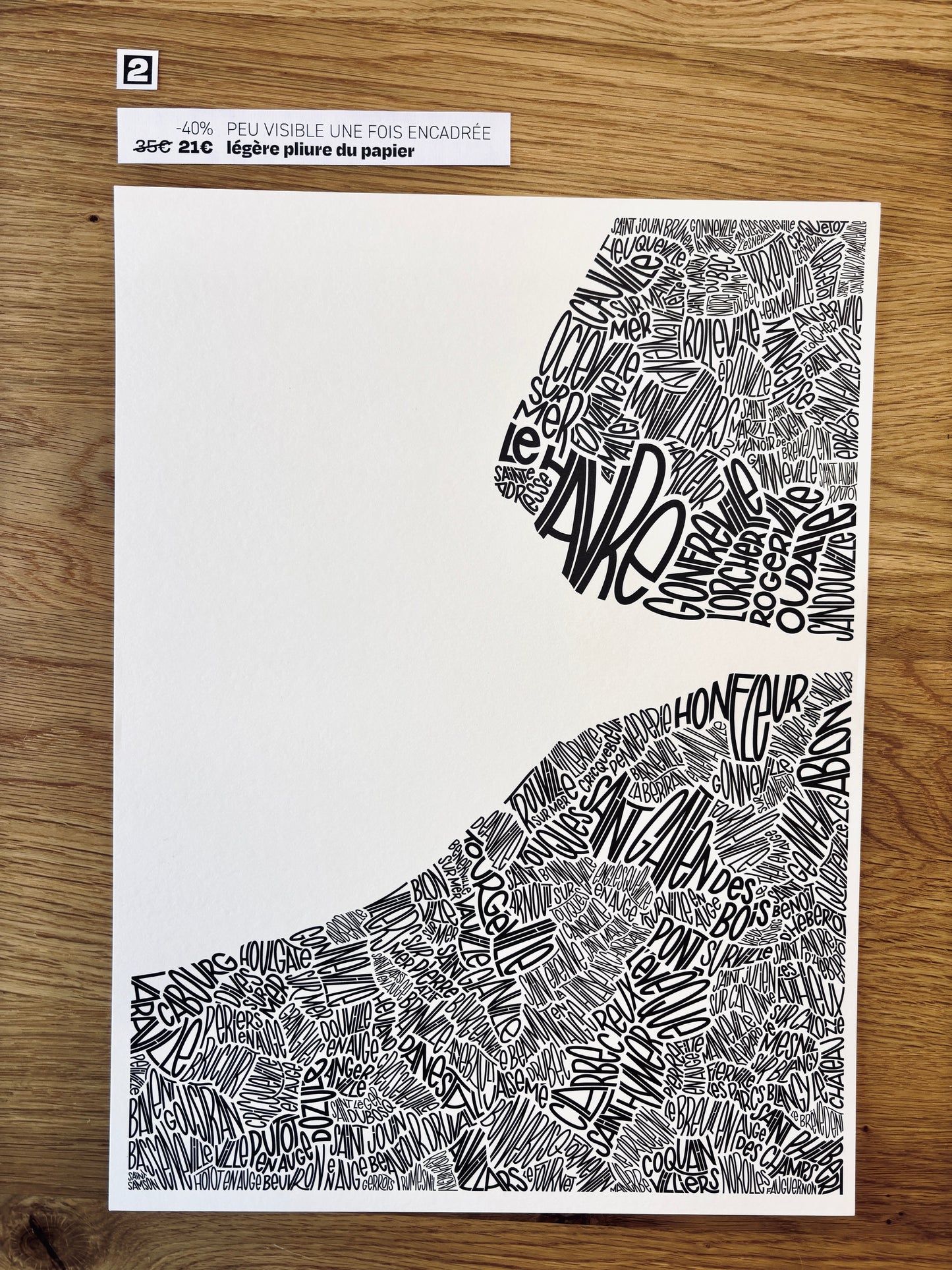 Les imparfaits - Côte Fleurie 30x40cm