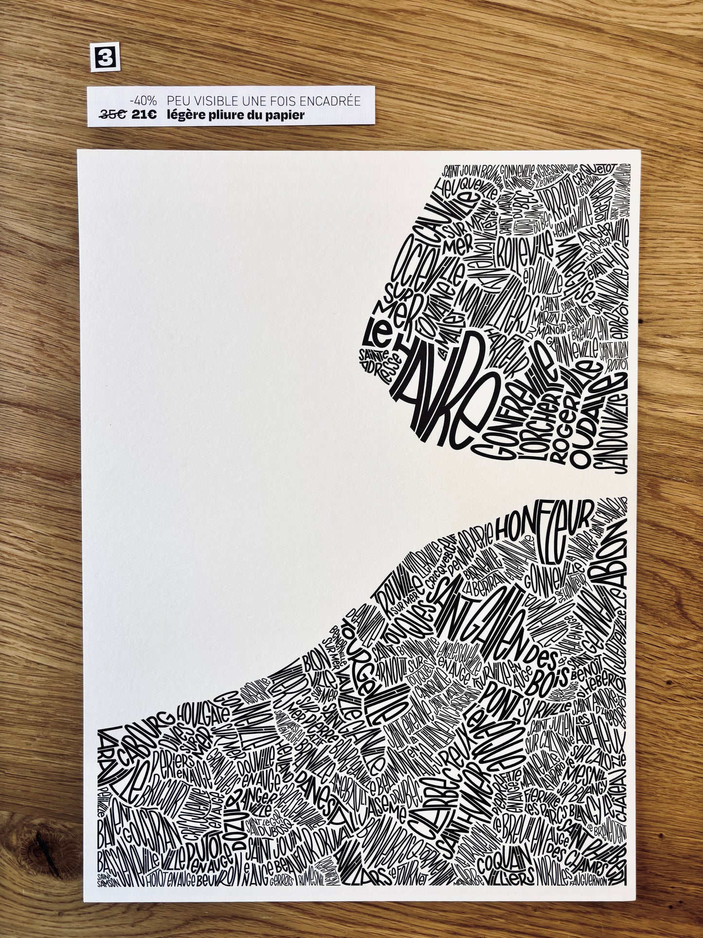 Les imparfaits - Côte Fleurie 30x40cm