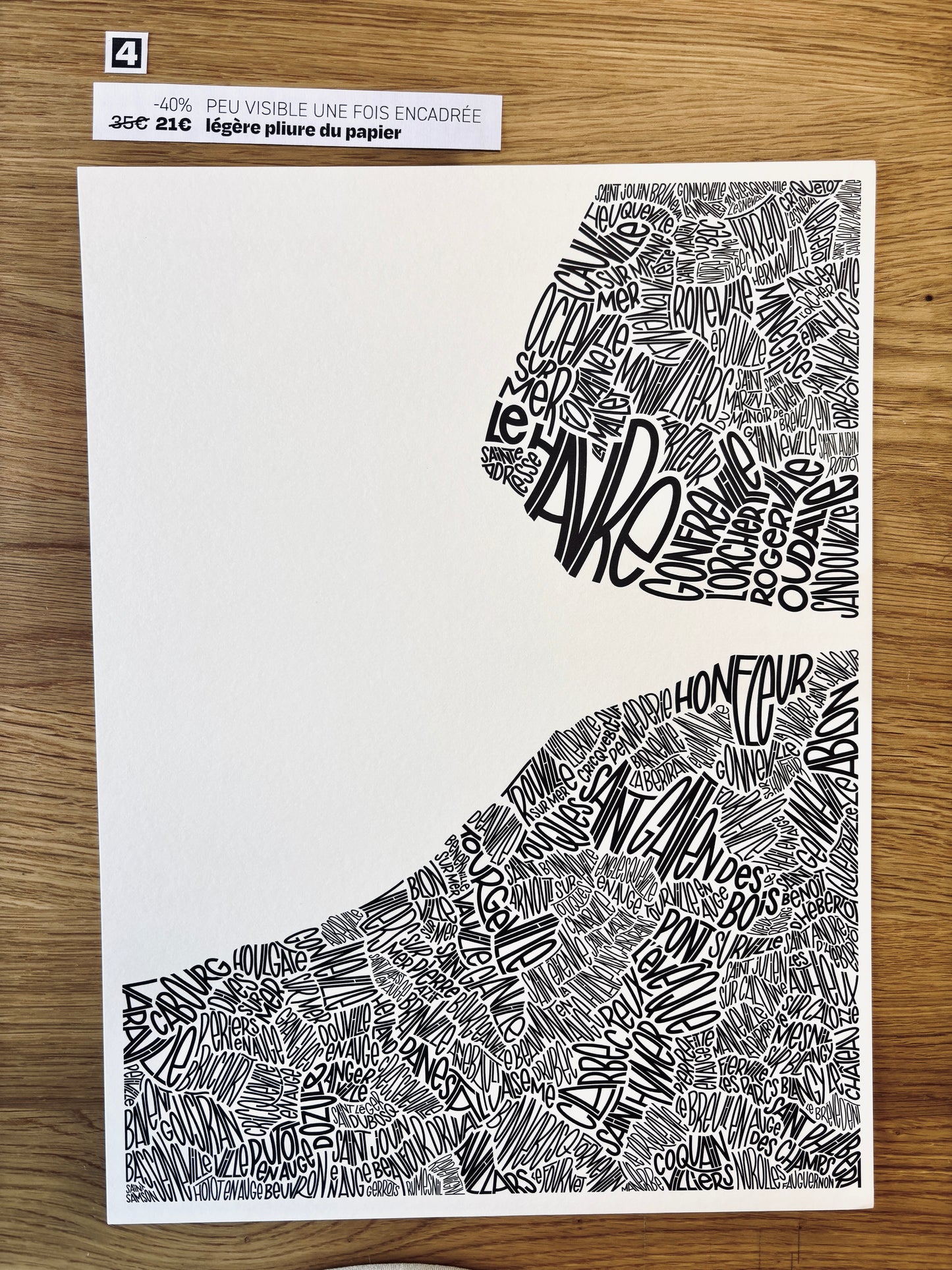 Les imparfaits - Côte Fleurie 30x40cm