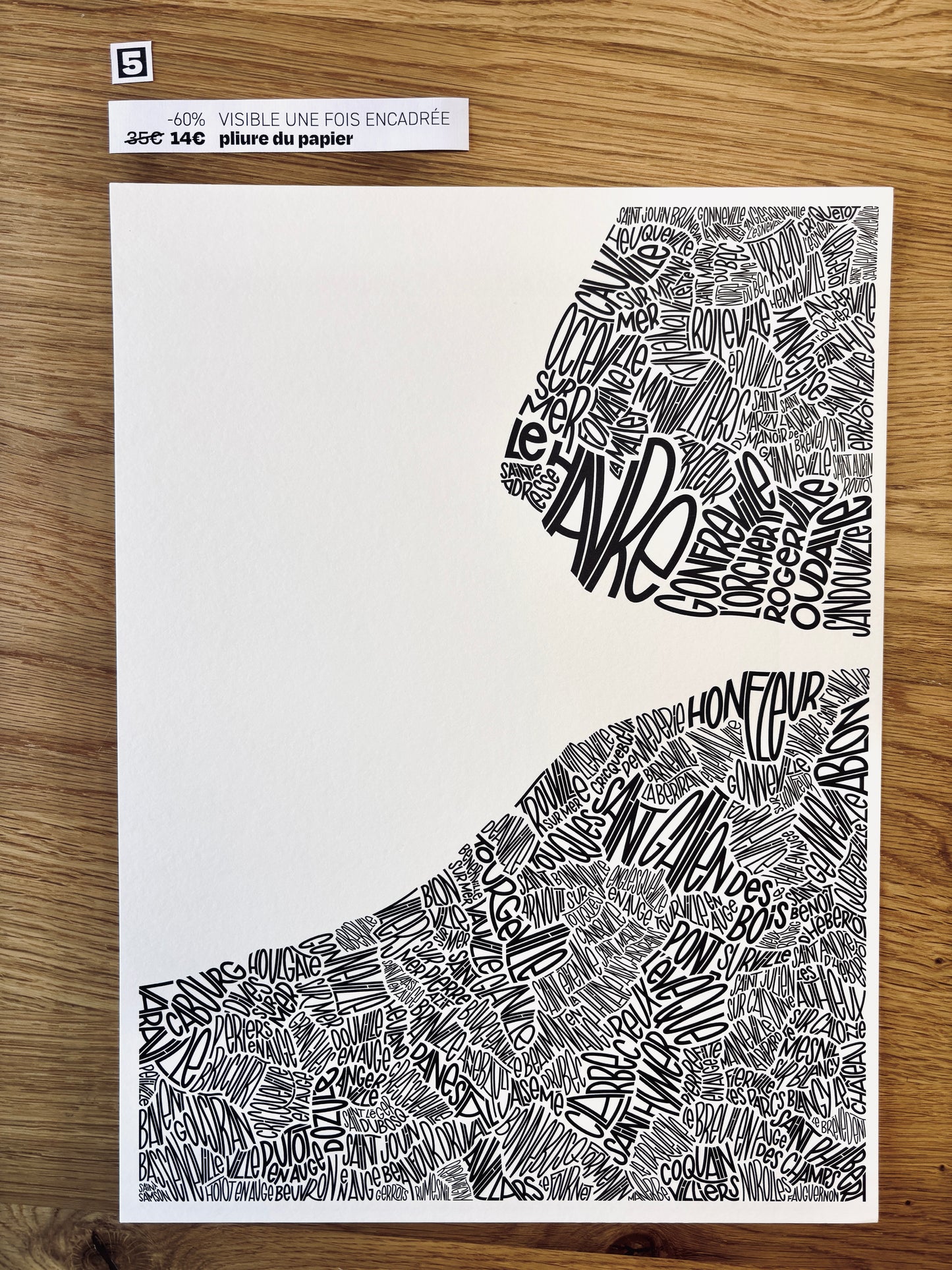 Les imparfaits - Côte Fleurie 30x40cm