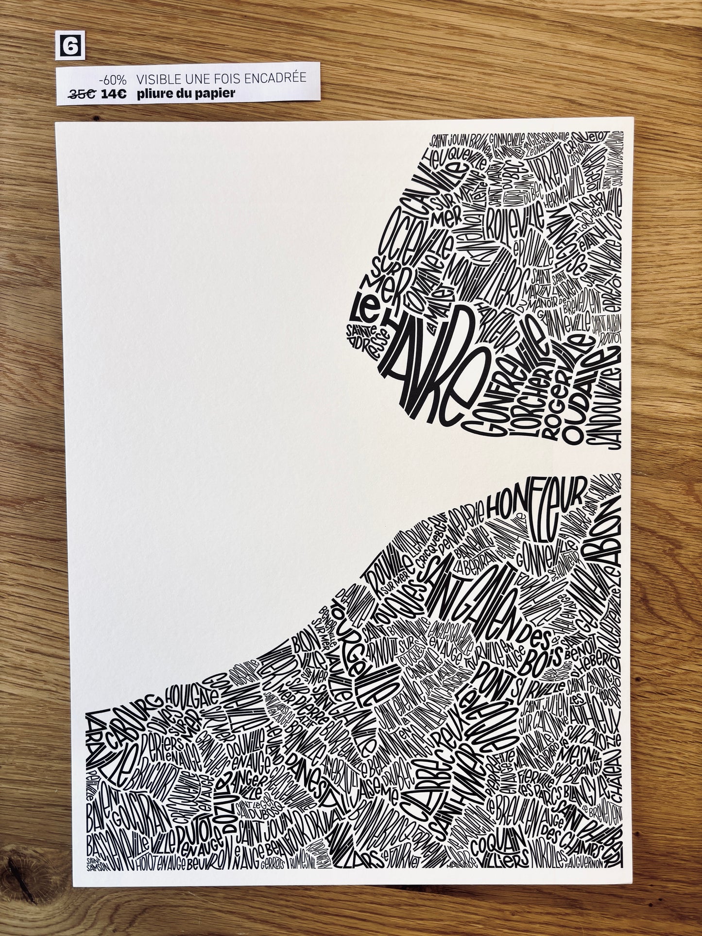 Les imparfaits - Côte Fleurie 30x40cm