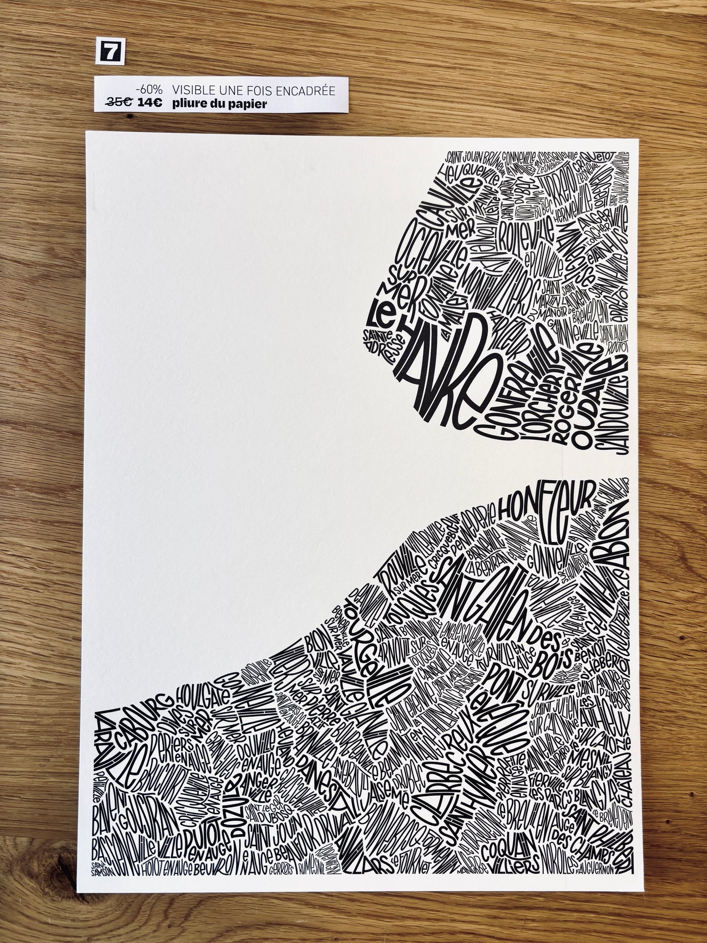 Les imparfaits - Côte Fleurie 30x40cm