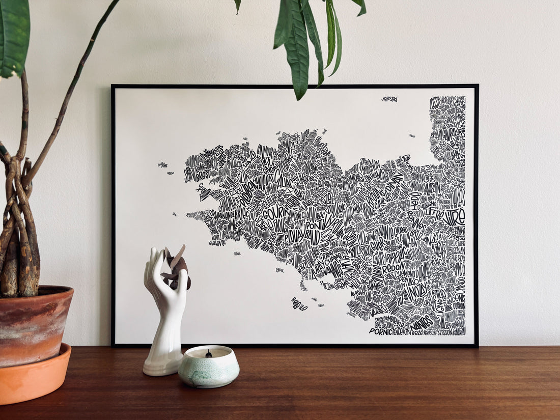 Affiche Bretagne | L'art contemporain comme souvenir original
