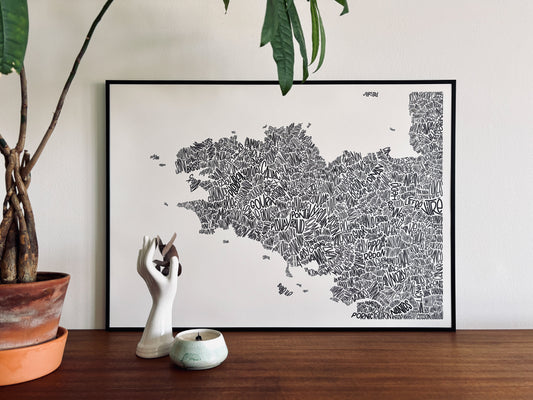 Affiche Bretagne | L'art contemporain comme souvenir original