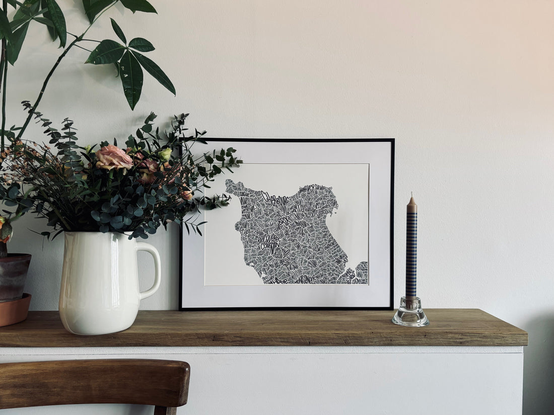 Affiche Normandie | Achetez votre carte déco | Les Petits Plans