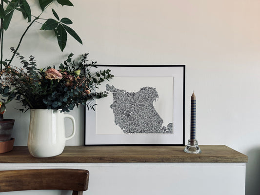 Affiche Normandie | Achetez votre carte déco | Les Petits Plans