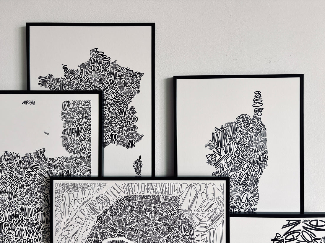 Affiche noir et blanc | Le guide pour décorer votre salon