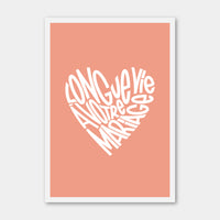Carte postale - Mariage
