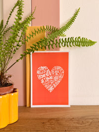 Carte postale - Je t'aime multilingue
