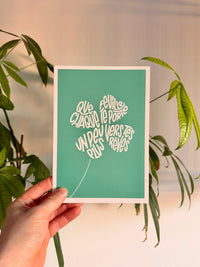 Carte postale - Trèfle à 4 feuilles