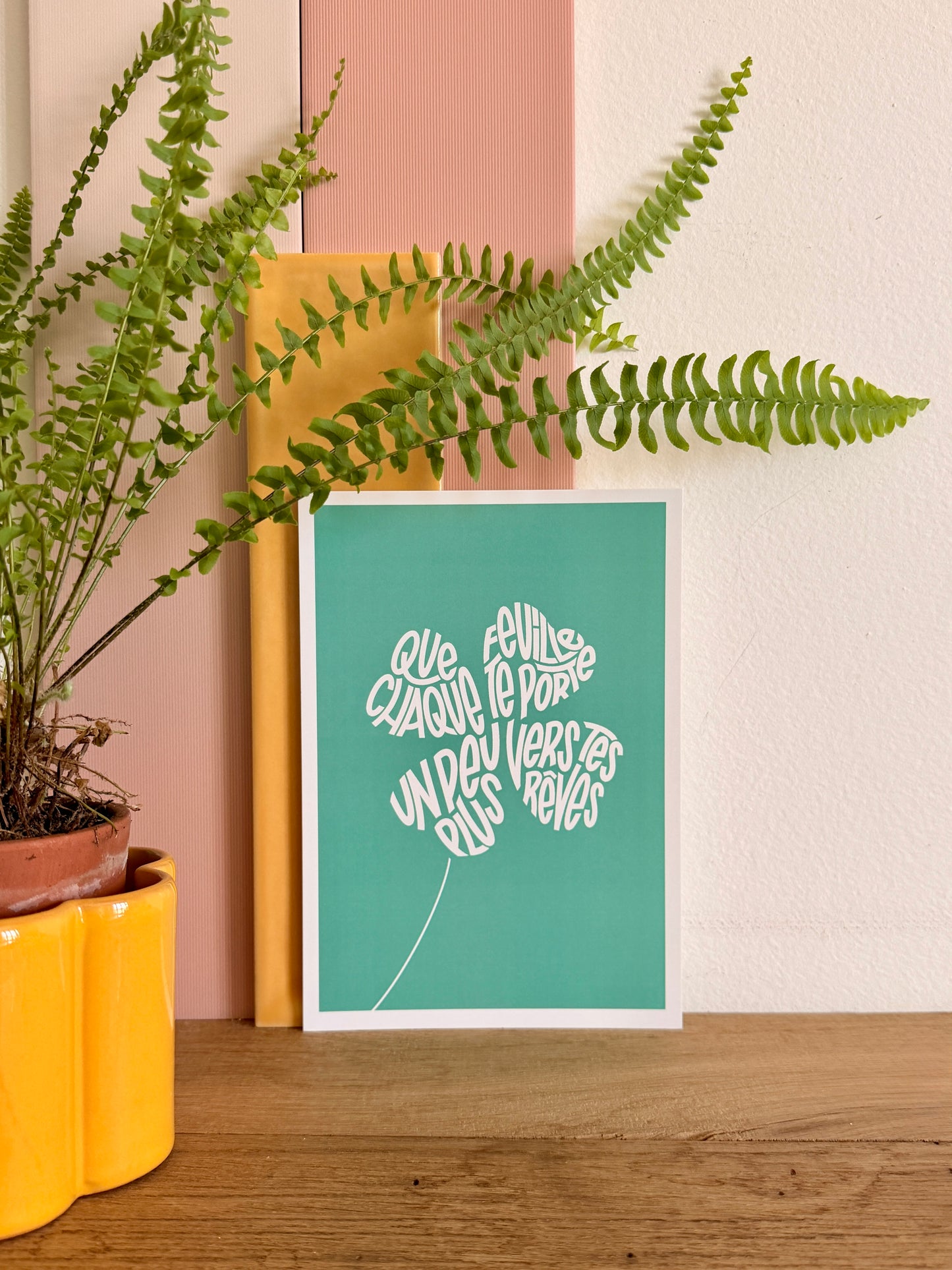 Carte postale - Trèfle à 4 feuilles